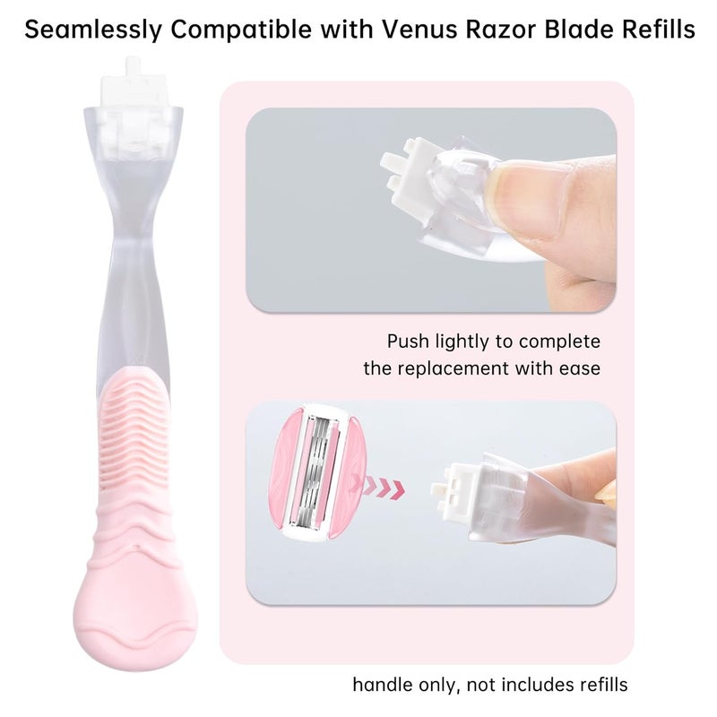 TEITEAI Replacement Razor Handle Compatible with Venus only, Pink - Image 2